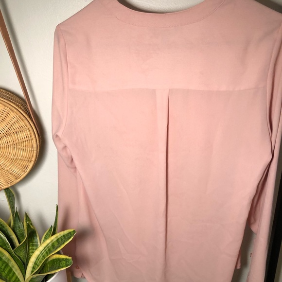 Express - Chiffon Blouse with Gold Zipper - Picture 3 of 3